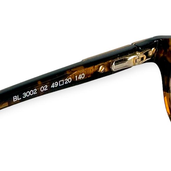 Balmain Paris Brown Tortoise Crystal Split Hinge Eyeglasses With Lens BL3002-02 - Picture 6 of 11